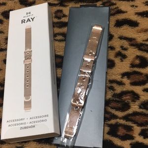 Misfit Ray rose gold mesh bracelet for misfit ray